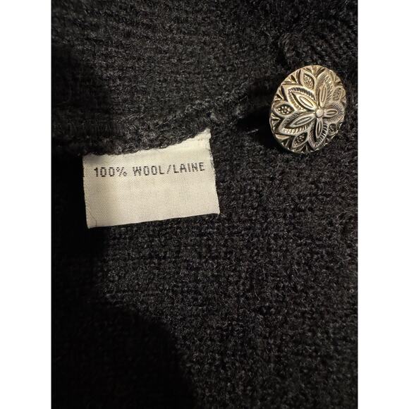 Vintage 80s/90s Talbots 100% Wool Austrian Button Cardigan Jacket XL - Picture 8 of 9